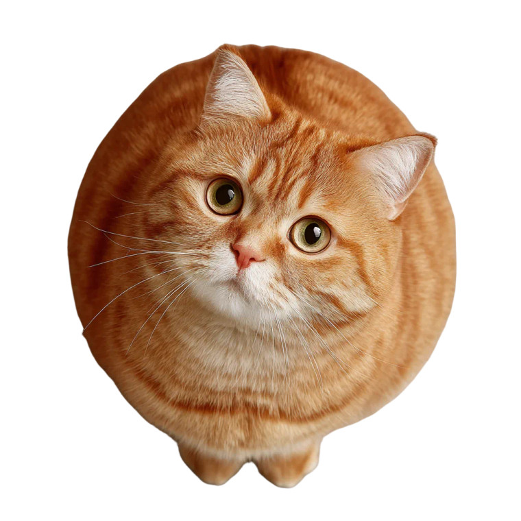 Sad Ginger Cat Vinyl Car Decal Sticker – Waterproof & UV-Resistant 6.826666666666667"