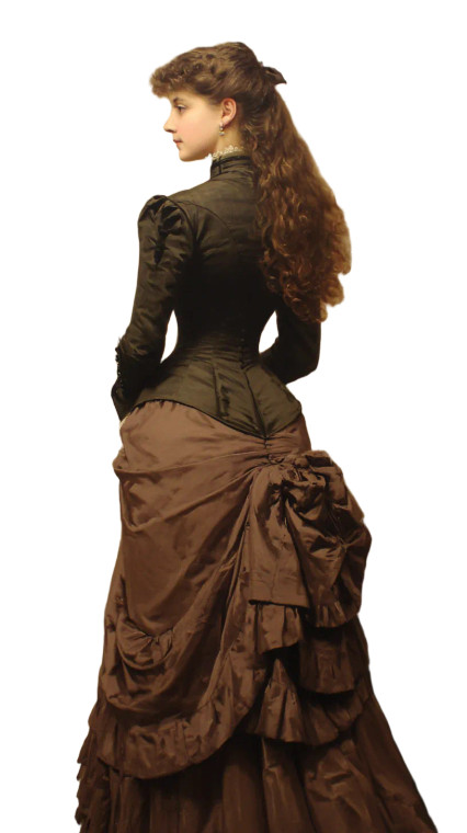 Victorian Lady V6 Vinyl Car Decal Sticker – Waterproof & UV-Resistant 4.8533333333333335"