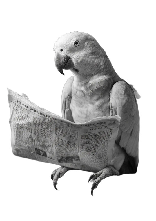 Reading Parrot Vinyl Car Decal Sticker – Waterproof & UV-Resistant 4.373333333333333"