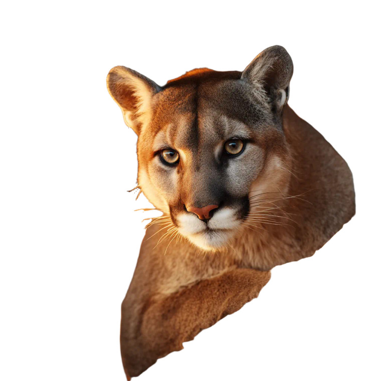 Playful Mountain Lion Vinyl Car Decal Sticker – Waterproof & UV-Resistant 6.826666666666667"