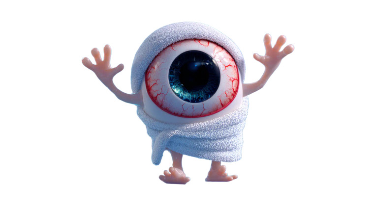 Cute Eyeball Character Vinyl Car Decal Sticker – Waterproof & UV-Resistant 2.72"
