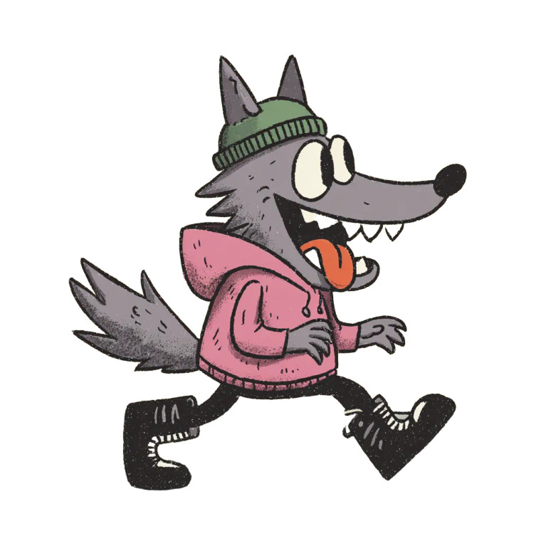 Cartoon Wolf Stroll Vinyl Car Decal Sticker – Waterproof & UV-Resistant 3.4133333333333336" Cartoon Wolf Stroll Vinyl Car Decal Sticker – Waterproof & UV-Resistant 3.4133333333333336"