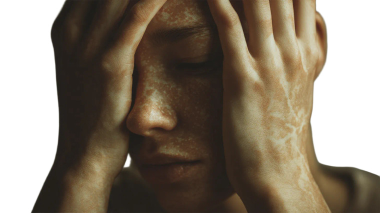 Vitiligo Close-Up Vinyl Car Decal Sticker – Waterproof & UV-Resistant 5.4