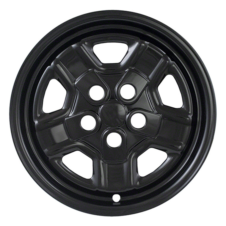 Upgrade Your Jeep Wheels with 16 Inch Gloss Black Snap-On Wheel Skins | Set Of 4