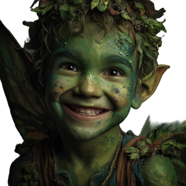 Green Fairy Child Vinyl Car Decal Sticker – Waterproof & UV-Resistant 3.4133333333333336"