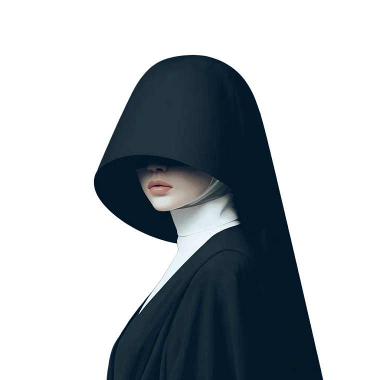 Nun V8 Vinyl Car Decal Sticker – Waterproof & UV-Resistant 6.826666666666667"