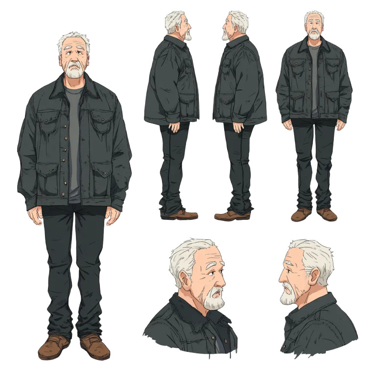 Cartoon Elderly Man Vinyl Car Decal Sticker – Waterproof & UV-Resistant 3.4133333333333336" Cartoon Elderly Man Vinyl Car Decal Sticker – Waterproof & UV-Resistant 3.4133333333333336"