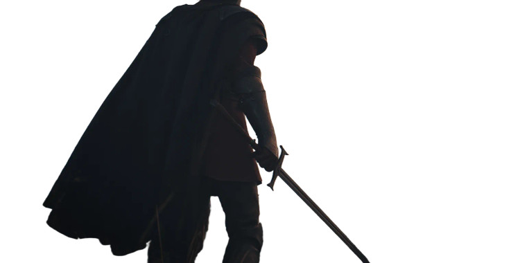 Fantasy Knight Standoff Vinyl Car Decal Sticker – Waterproof & UV-Resistant 5.12"