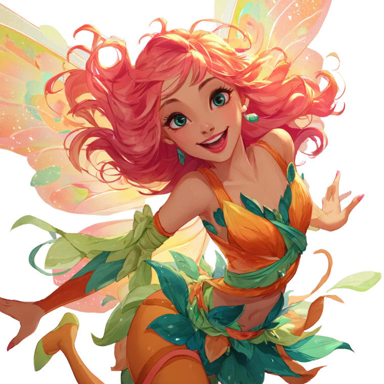 Joyful Fairy Vinyl Car Decal Sticker – Waterproof & UV-Resistant 3.4133333333333336"