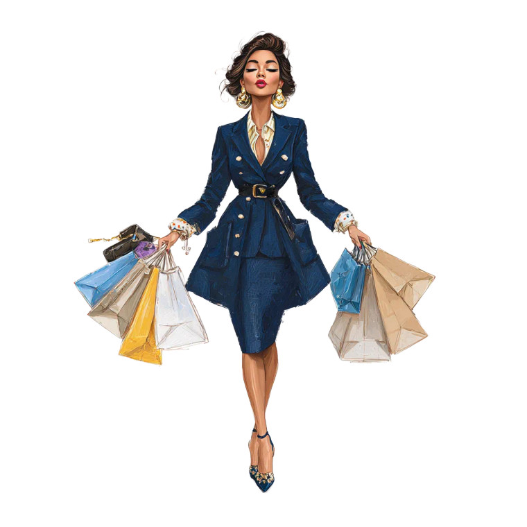 Fashionable Business Woman Vinyl Car Decal Sticker – Waterproof & UV-Resistant 3.4133333333333336"