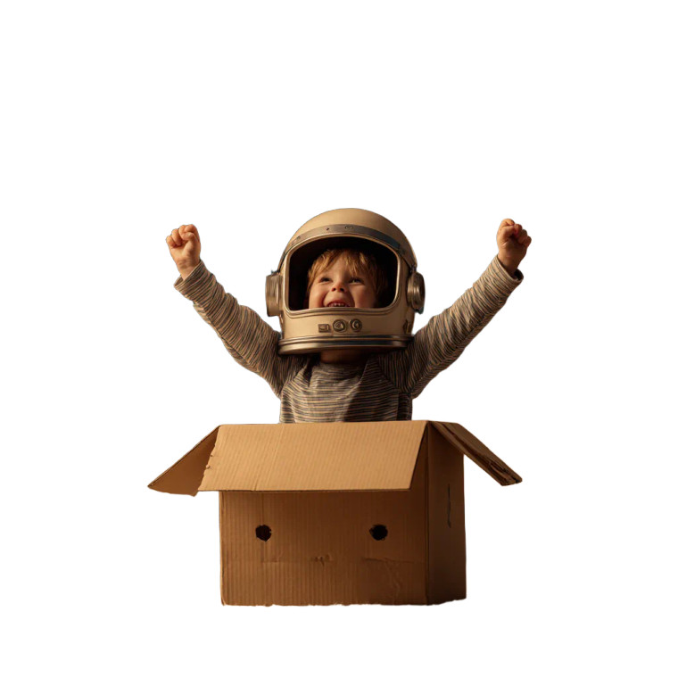 Joyful Young Astronaut Vinyl Car Decal Sticker – Waterproof & UV-Resistant 6.826666666666667"