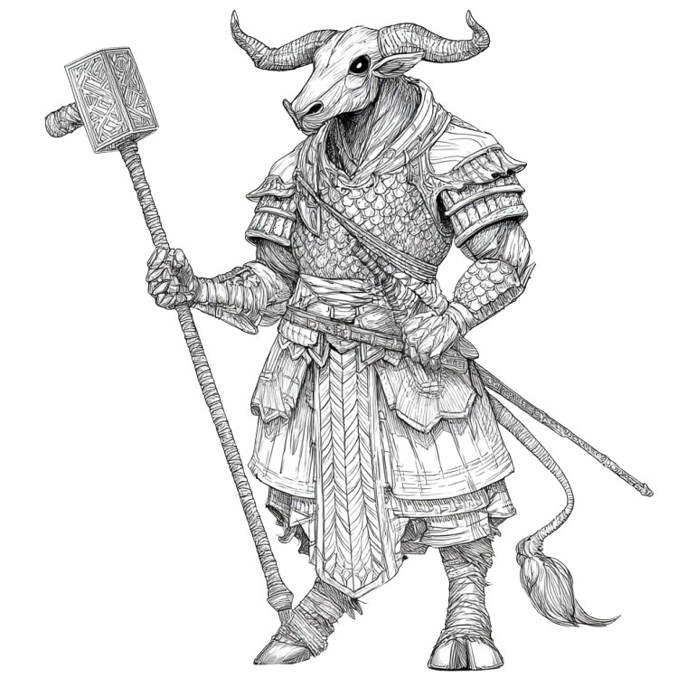 Minotaur Ranger V2 Vinyl Car Decal Sticker – Waterproof & UV-Resistant 6.826666666666667"