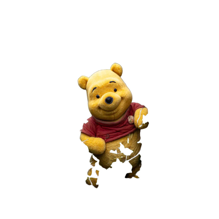 Pooh Spying Vinyl Car Decal Sticker – Waterproof & UV-Resistant 3.4133333333333336"