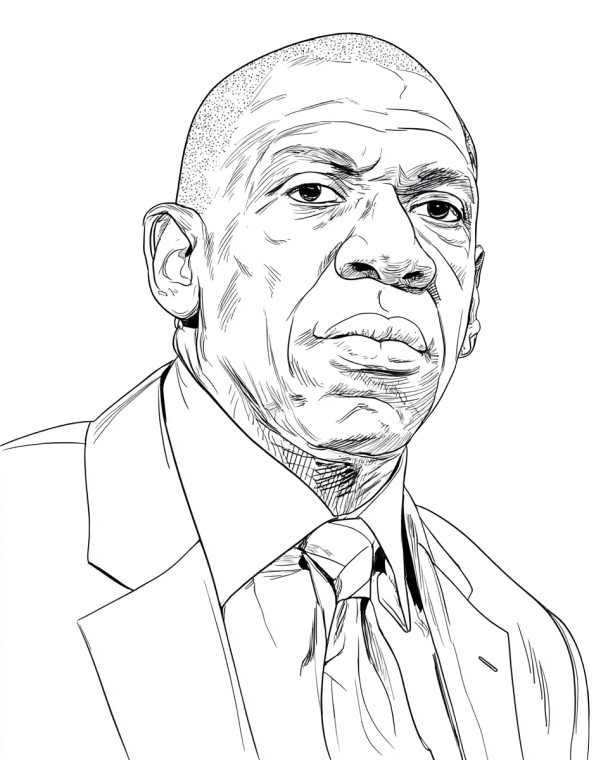 Magic Johnson Portrait Vinyl Car Decal Sticker – Waterproof & UV-Resistant 8.0"