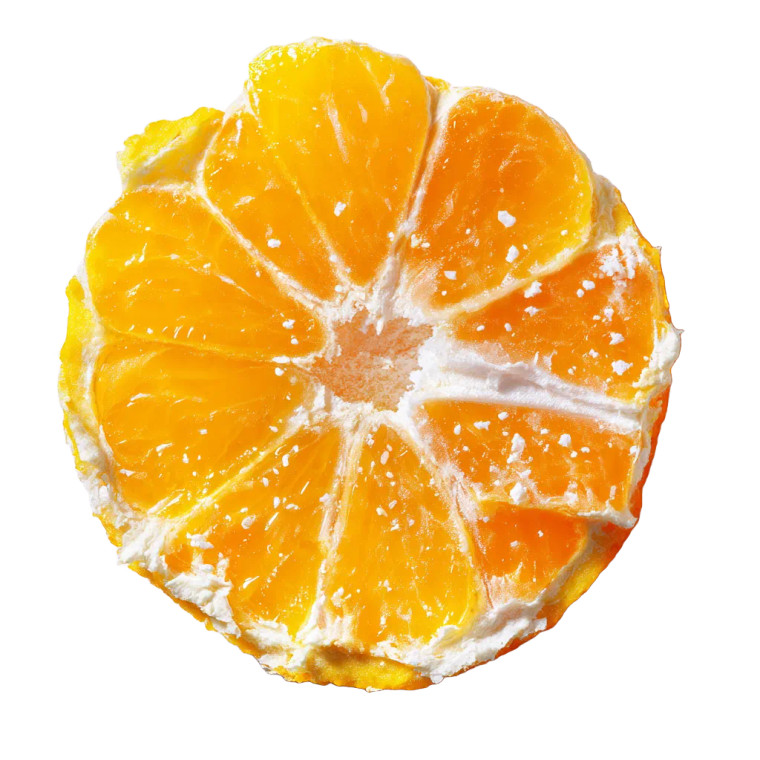 Peeled Orange Slice Vinyl Car Decal Sticker – Waterproof & UV-Resistant 3.4133333333333336"