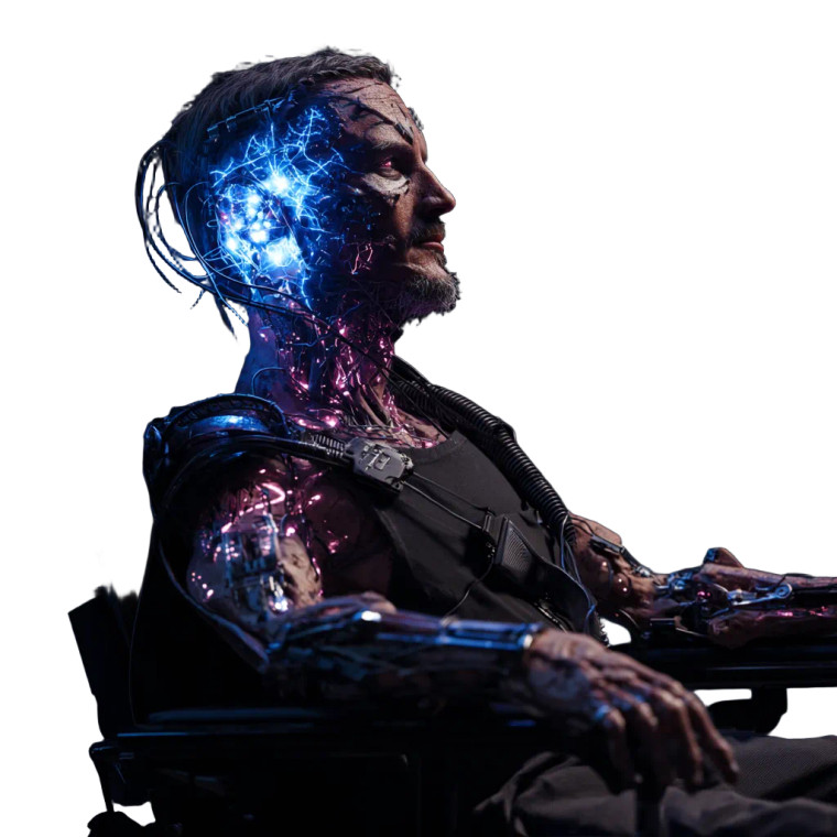 Cybernetic Portrait V4 Vinyl Car Decal Sticker – Waterproof & UV-Resistant 6.826666666666667"