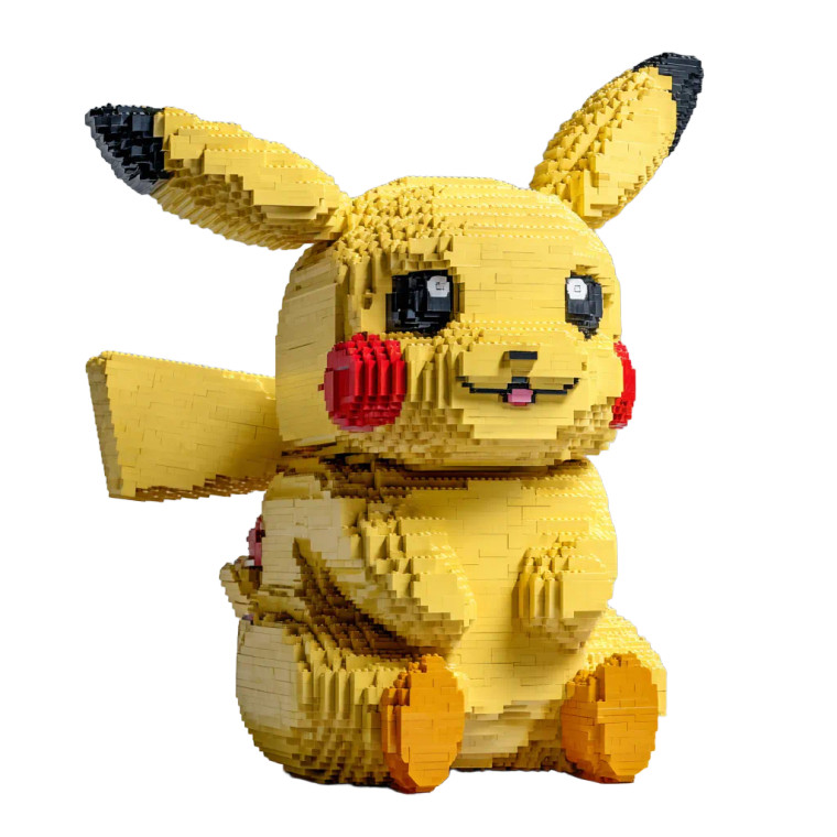 Lego Pikachu Vinyl Car Decal Sticker – Waterproof & UV-Resistant 3.4133333333333336"