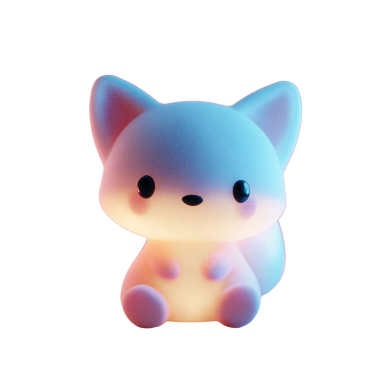 Chibi Baby Fox V2 Vinyl Car Decal Sticker – Waterproof & UV-Resistant 6.826666666666667"