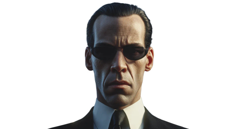 Agent Smith Portrait Vinyl Car Decal Sticker – Waterproof & UV-Resistant 5.4