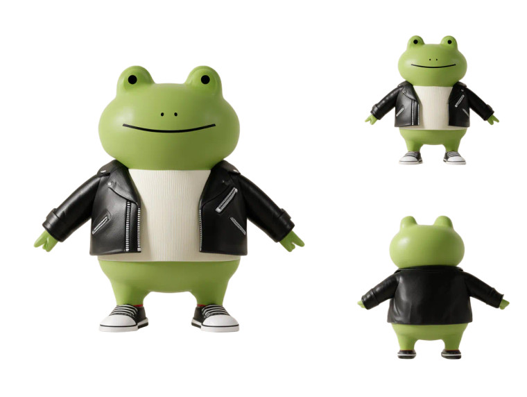 Cool Frog Character Vinyl Car Decal Sticker – Waterproof & UV-Resistant 3.0933333333333333"