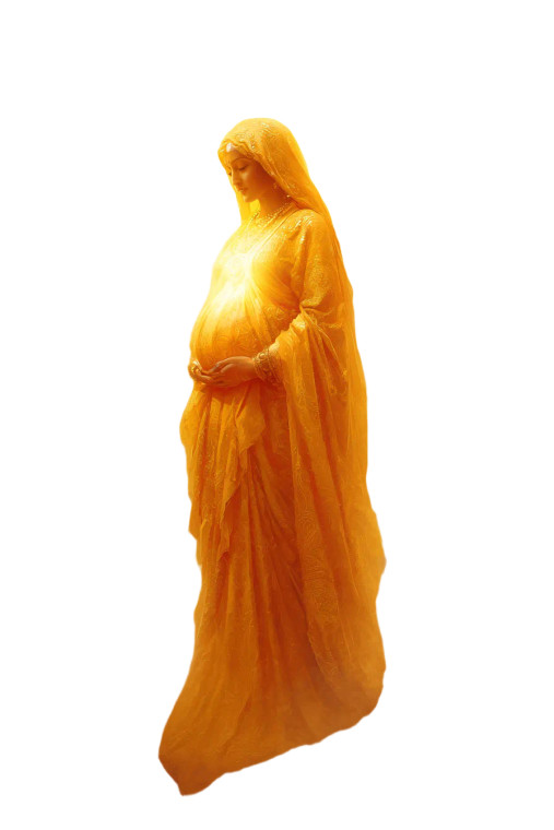 Divine Mother Figure Vinyl Car Decal Sticker – Waterproof & UV-Resistant 8.96"