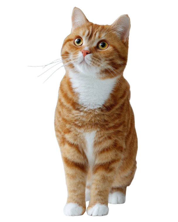 Ginger British Shorthair Vinyl Car Decal Sticker – Waterproof & UV-Resistant 4.0"