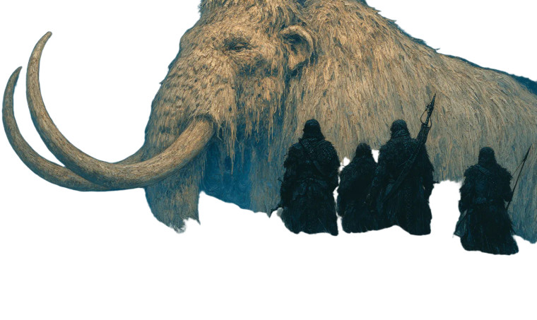 Ancient Mammoth Hunt Vinyl Car Decal Sticker – Waterproof & UV-Resistant 2.8266666666666667"