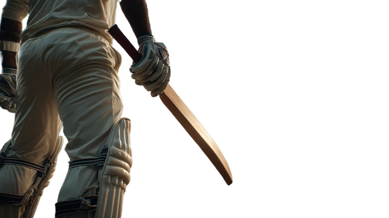 Cricket Player Close-Up V2 Vinyl Car Decal Sticker – Waterproof & UV-Resistant 2.72"