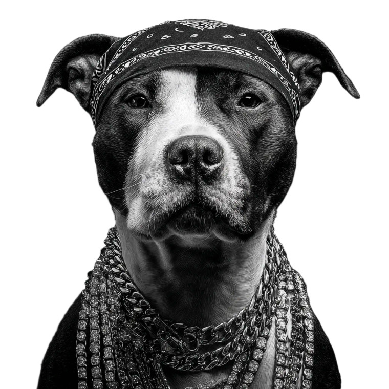 Stylish Pitbull V2 Vinyl Car Decal Sticker – Waterproof & UV-Resistant 3.4133333333333336"