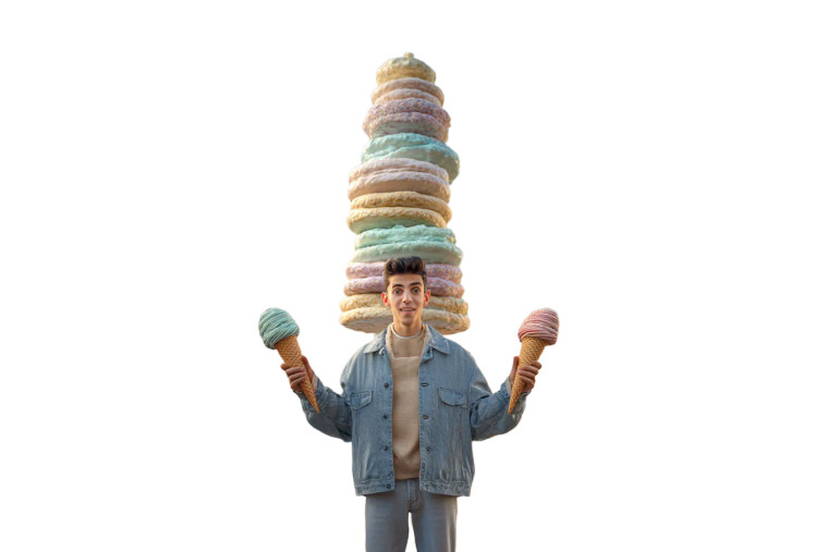 Joyful Dondurma Moment Vinyl Car Decal Sticker – Waterproof & UV-Resistant 2.986666666666667"