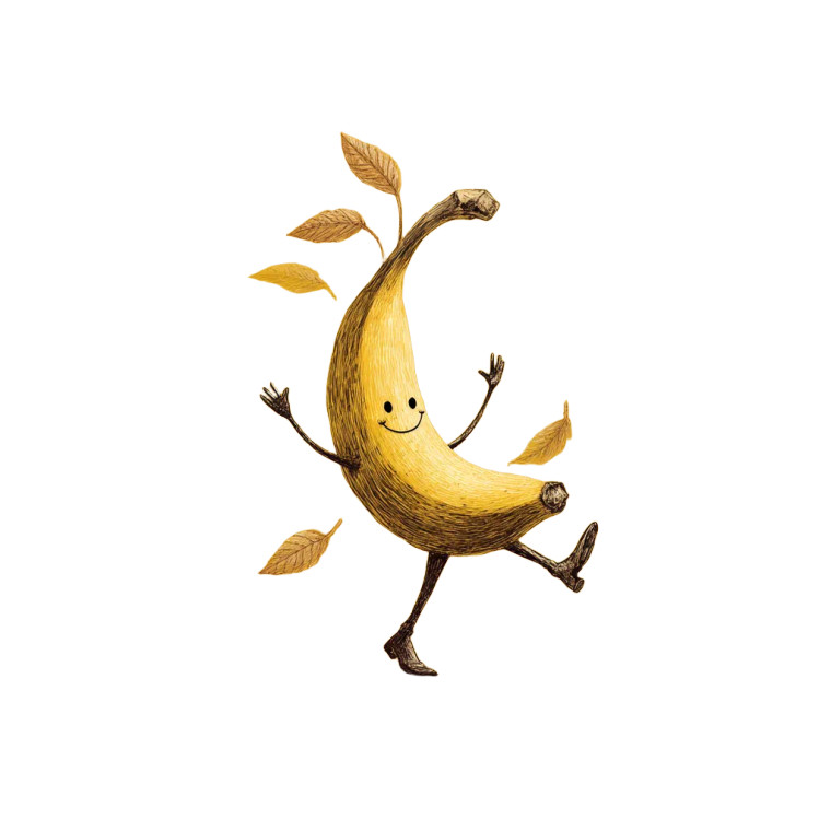 Dancing Banana V2 Vinyl Car Decal Sticker – Waterproof & UV-Resistant 6.826666666666667"