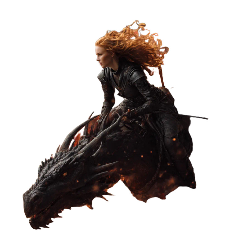 Dragon Rider V46 Vinyl Car Decal Sticker – Waterproof & UV-Resistant 6.826666666666667"