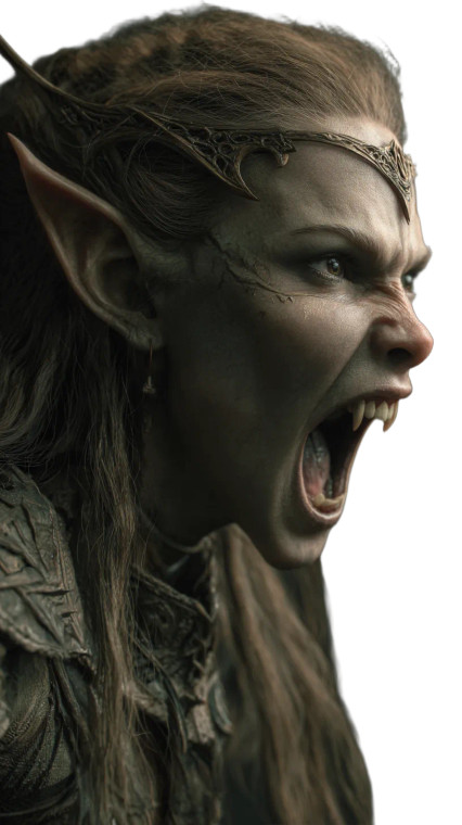 Feral Wood Elf V2 Vinyl Car Decal Sticker – Waterproof & UV-Resistant 4.8533333333333335"
