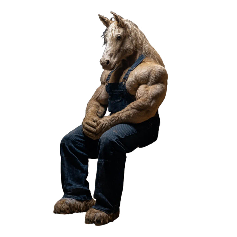 Horse Man Vinyl Car Decal Sticker – Waterproof & UV-Resistant 3.4133333333333336"