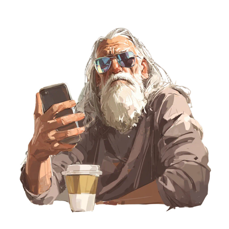 Tech-Savvy Hermit Vinyl Car Decal Sticker – Waterproof & UV-Resistant 6.826666666666667"