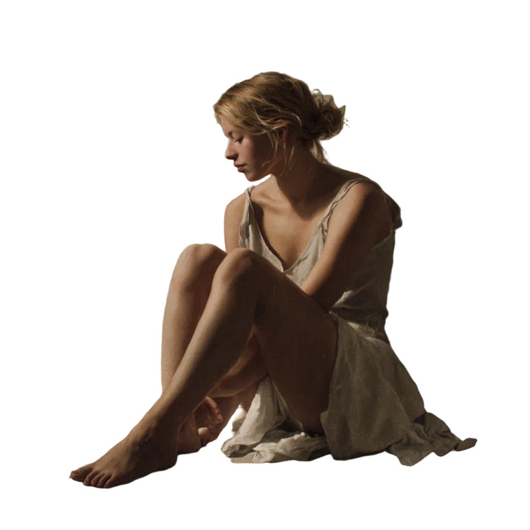 Young Woman Sitting V8 Vinyl Car Decal Sticker – Waterproof & UV-Resistant 3.4133333333333336" Young Woman Sitting V8 Vinyl Car Decal Sticker – Waterproof & UV-Resistant 3.4133333333333336"