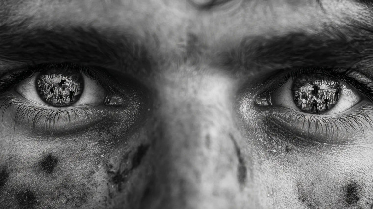 Demonic Gaze Vinyl Car Decal Sticker – Waterproof & UV-Resistant 2.72"