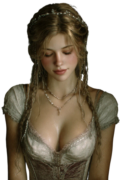 Medieval Princess Portrait V5 Vinyl Car Decal Sticker – Waterproof & UV-Resistant 8.96"
