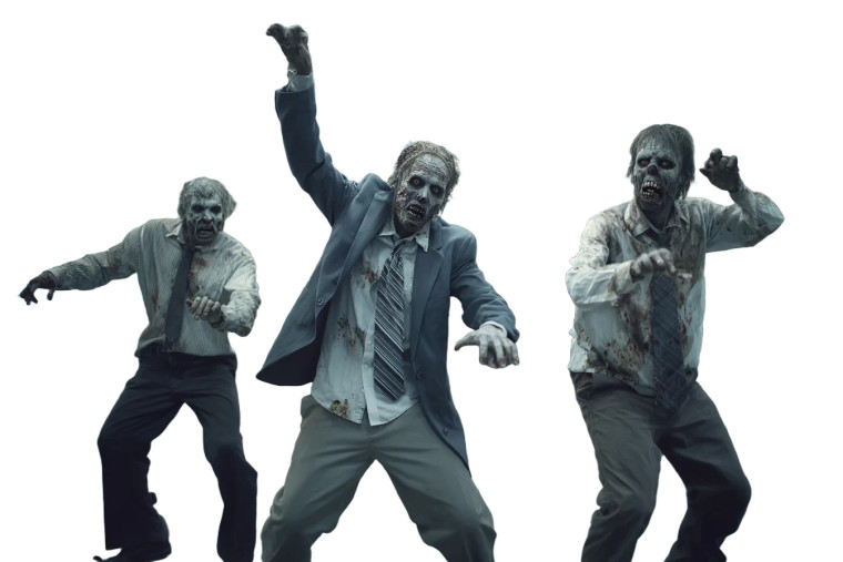 Dancing Office Zombies Vinyl Car Decal Sticker – Waterproof & UV-Resistant 2.986666666666667"