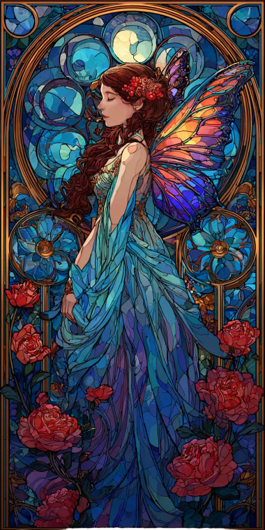 Elegant Fairy Art Vinyl Car Decal Sticker – Waterproof & UV-Resistant 5.12"