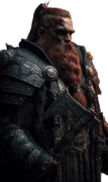 Dwarven Warrior V21 Vinyl Car Decal Sticker – Waterproof & UV-Resistant 9.49333333333333