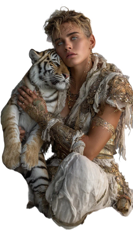 Futuristic Amazon Warrior Vinyl Car Decal Sticker – Waterproof & UV-Resistant 9.706666666666667"