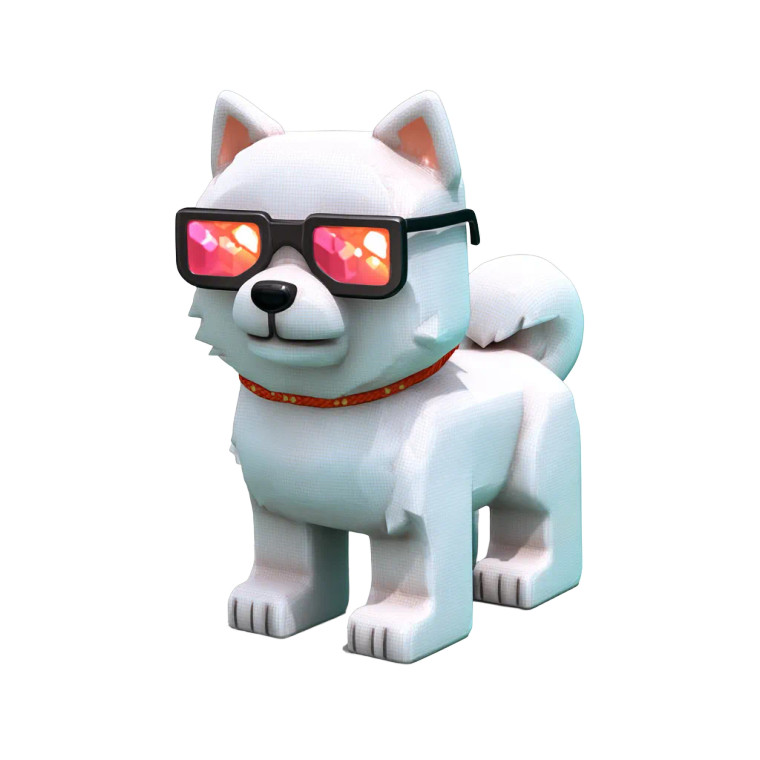 Roblox Dog Vinyl Car Decal Sticker – Waterproof & UV-Resistant 3.4133333333333336"