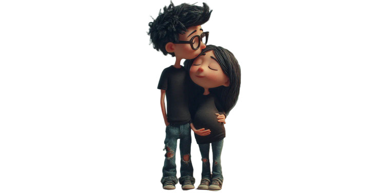 Coraline Style Parents Vinyl Car Decal Sticker – Waterproof & UV-Resistant 2.56"
