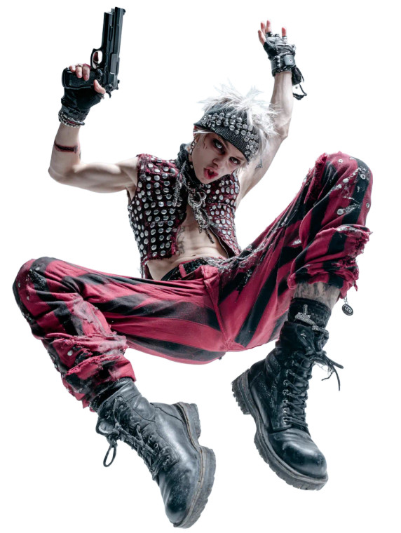 Punk Styled Gunman Vinyl Car Decal Sticker – Waterproof & UV-Resistant 4.1066666666666665"