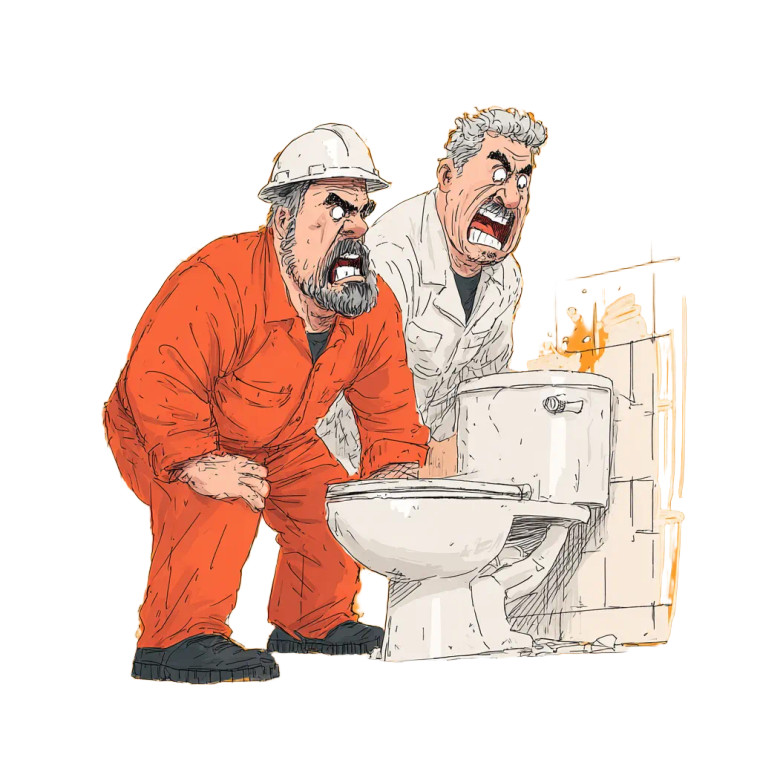 Prison Plumber Working Vinyl Car Decal Sticker – Waterproof & UV-Resistant 3.4133333333333336"