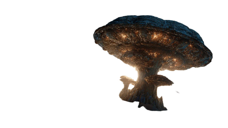 Space Mushroom Vinyl Car Decal Sticker – Waterproof & UV-Resistant 5.4