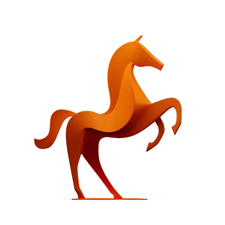 Hermes Horse Model Vinyl Car Decal Sticker – Waterproof & UV-Resistant 3.4133333333333336"