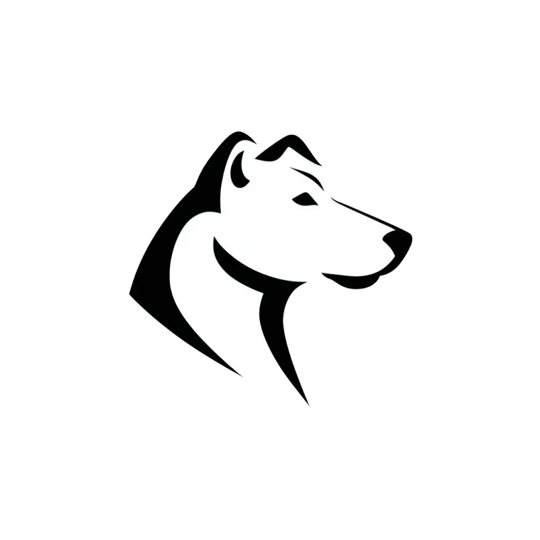 Dog Logo V2 Vinyl Car Decal Sticker – Waterproof & UV-Resistant 6.826666666666667"