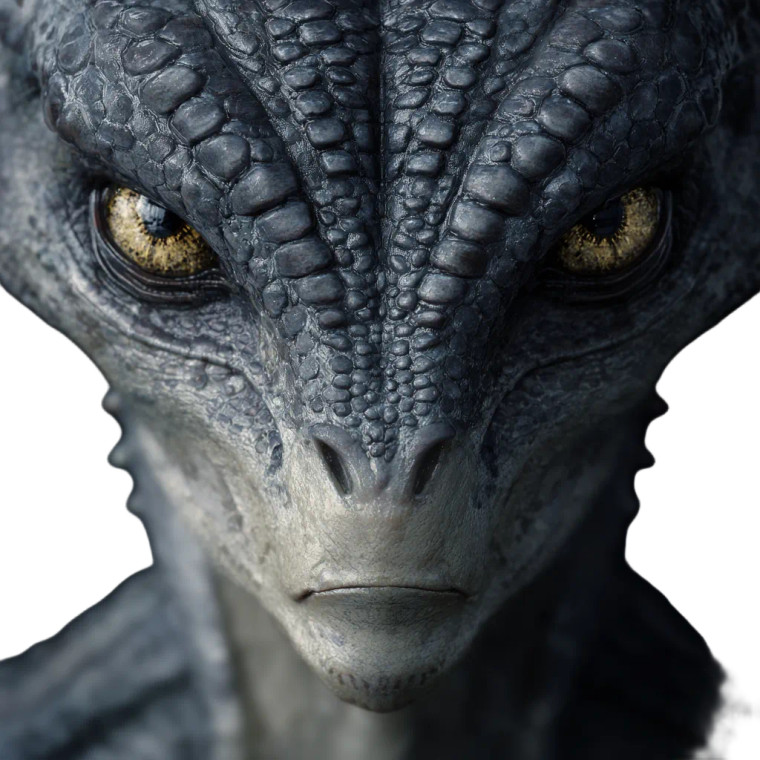 Alien Humanoid Reptile Vinyl Car Decal Sticker – Waterproof & UV-Resistant 3.4133333333333336"